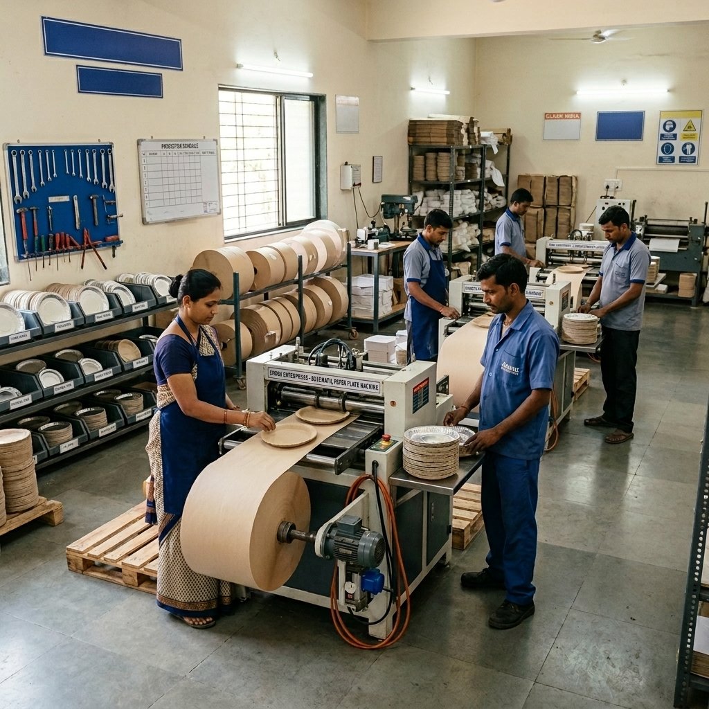 Indian Paper Plates Manufacturing Facility